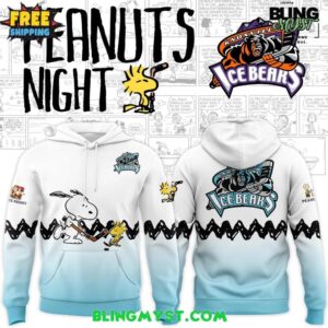 Knoxville Ice Bears 2025 Peanuts Night Edition Hoodie