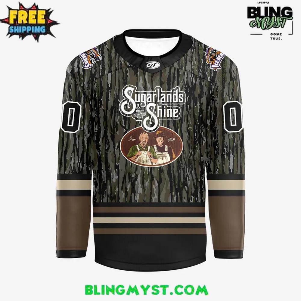 Knoxville Ice Bears x Sugarlands Shine Realtree Night Hockey Jersey Knoxville Ice Bears x Sugarlands Shine Realtree Night Hockey Jersey