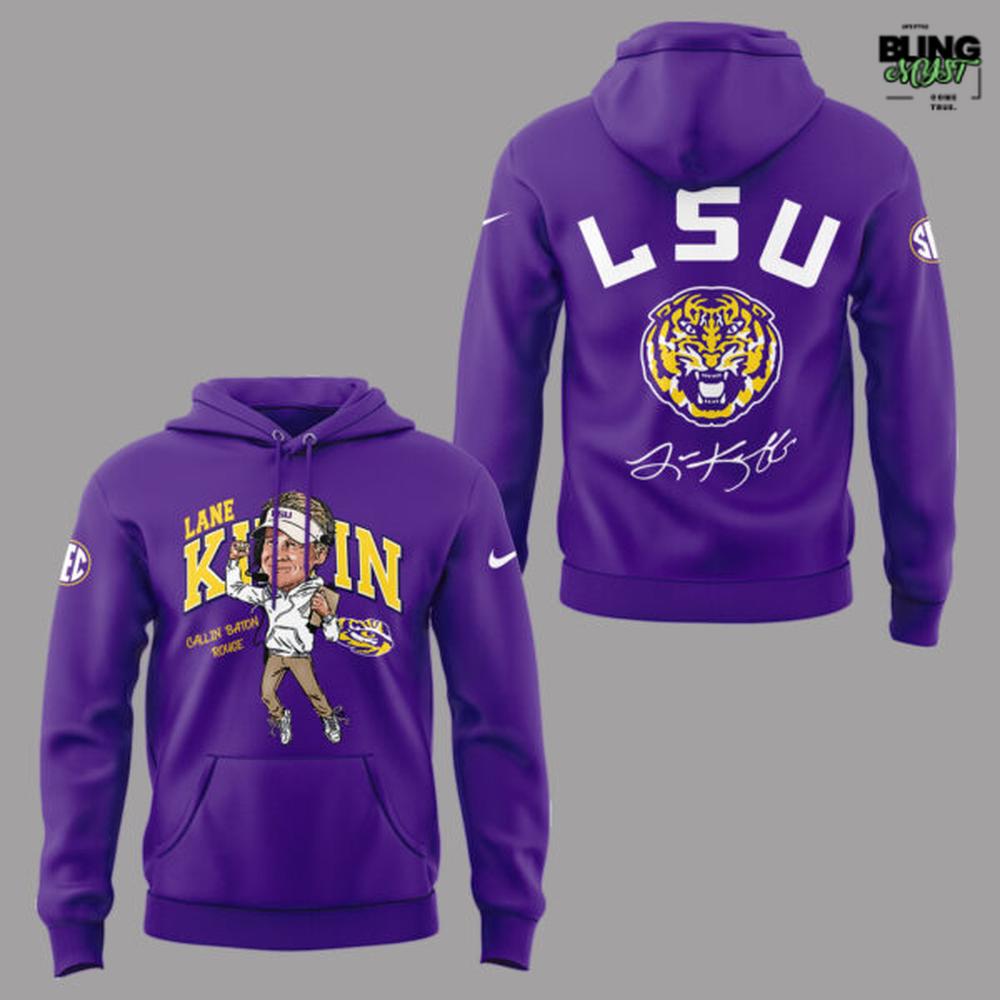 LSU Tigers Head Coach Lane Kiffin Special Edition Hoodie LSU Tigers Head Coach Lane Kiffin Special Edition Hoodie