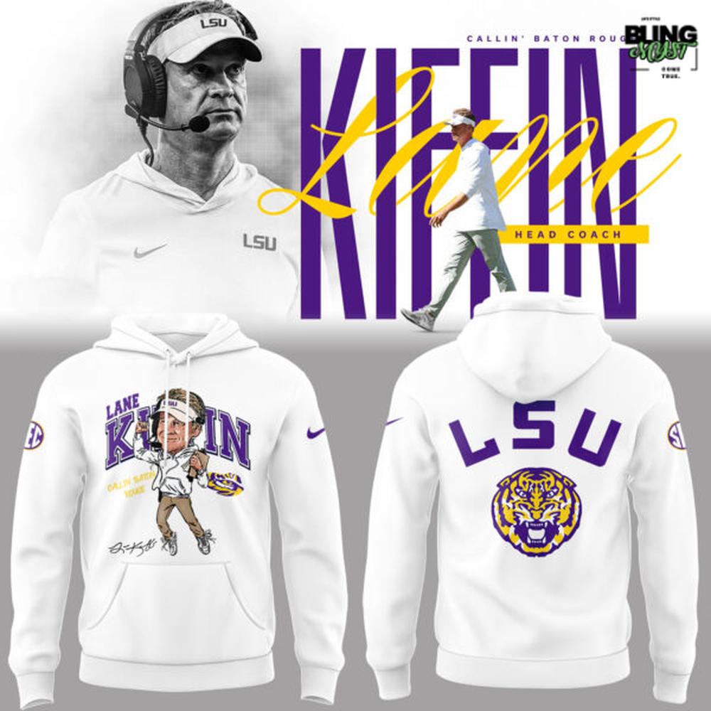LSU Tigers Head Coach Lane Kiffin Special Edition Hoodie LSU Tigers Head Coach Lane Kiffin Special Edition Hoodie
