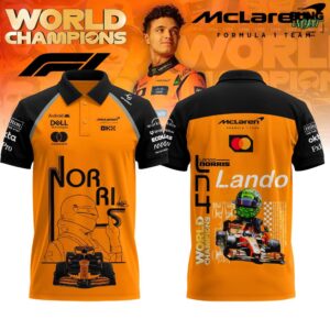 Lando Norris 2025 Drivers World Champion Unisex F1 Polo Shirt
