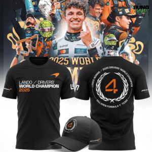 Lando Norris 2025 Drivers World Champion Unisex T-Shirt