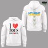 Los Angeles Chargers I Love Jesus Jesus Love You Hoodie 2