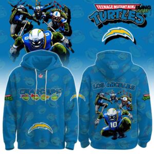 Los Angeles Chargers Teenage Mutant Ninja Turtles 2026 Hoodie