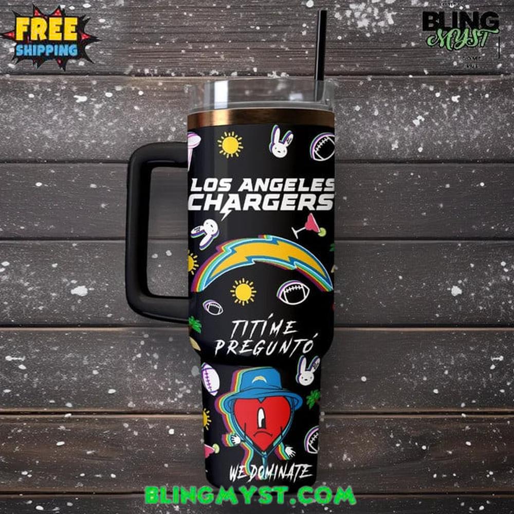 Los Angeles Chargers x Bad Bunny Super Bowl LX Stanley Tumbler Cup Los Angeles Chargers x Bad Bunny Super Bowl LX Stanley Tumbler Cup