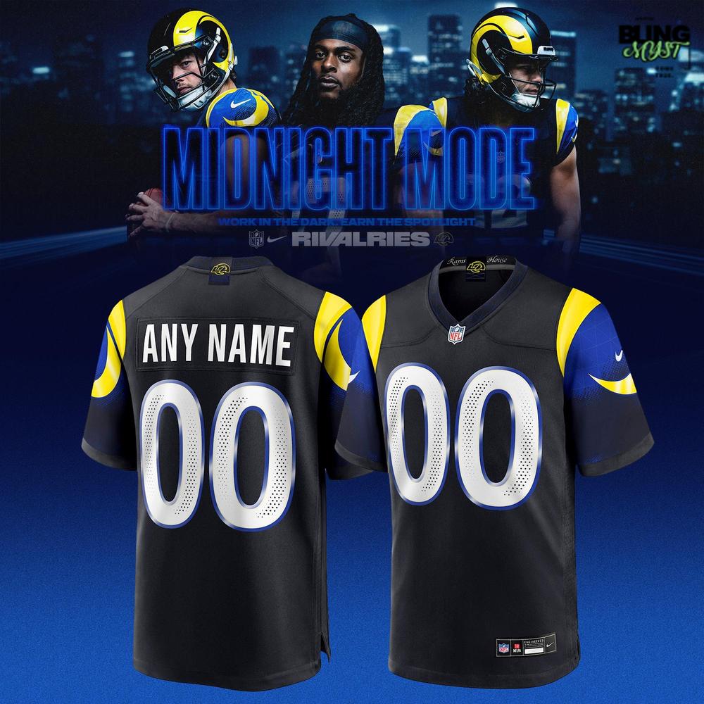Los Angeles Rams Midnight Mode 2025-26 Football Jersey Los Angeles Rams Midnight Mode 2025-26 Football Jersey