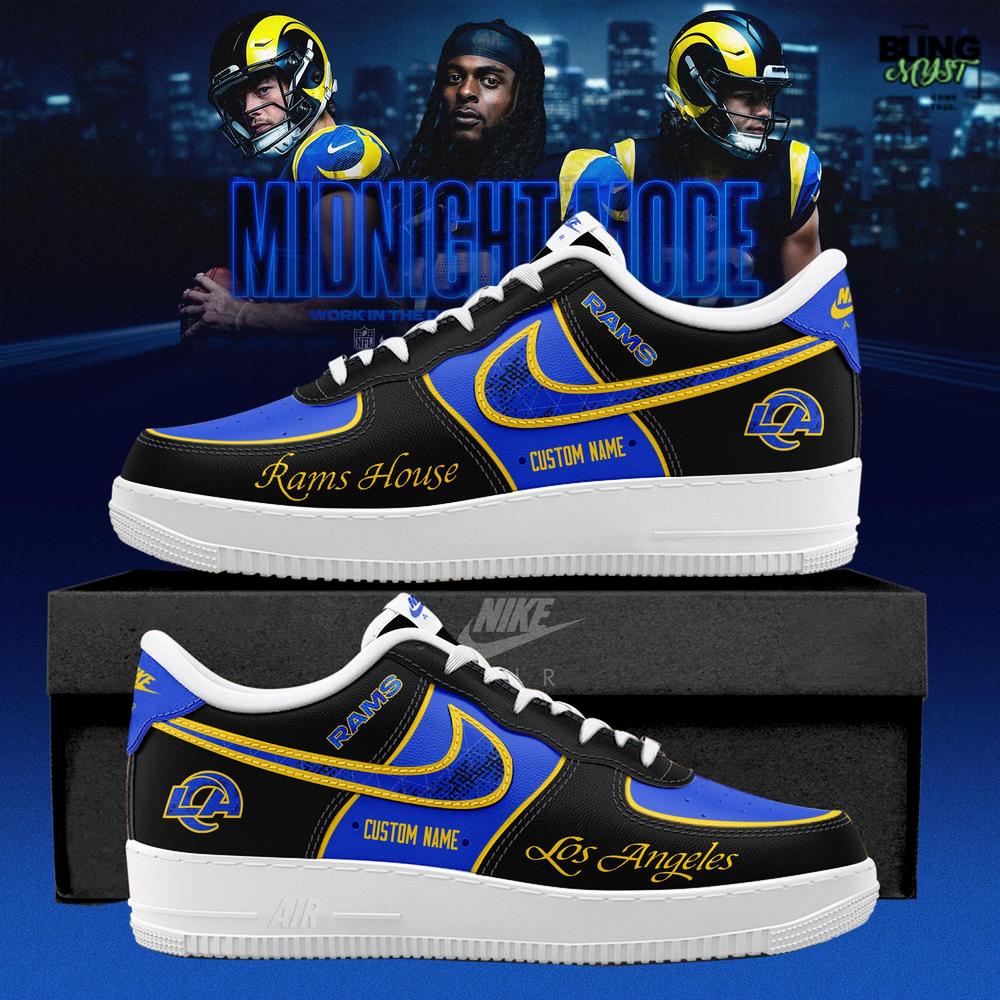 Los Angeles Rams Midnight Mode 2025-26 Nike Air Force 1 Los Angeles Rams Midnight Mode 2025-26 Nike Air Force 1