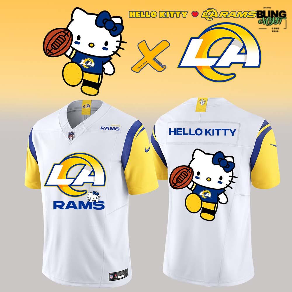 Los Angeles Rams x Hello Kitty Limited Football Jersey Collection Los Angeles Rams x Hello Kitty Limited Football Jersey Collection