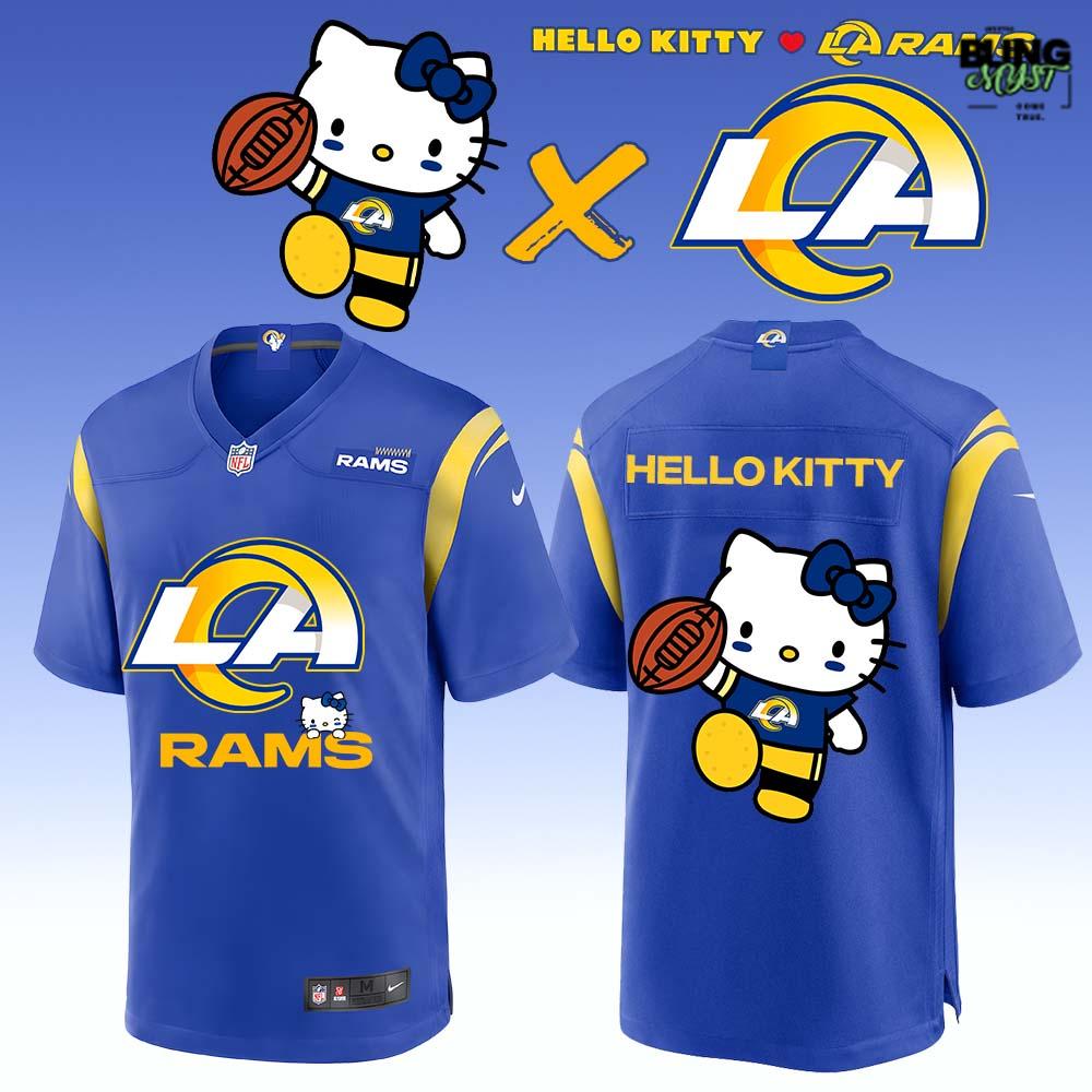 Los Angeles Rams x Hello Kitty Limited Football Jersey Collection Los Angeles Rams x Hello Kitty Limited Football Jersey Collection