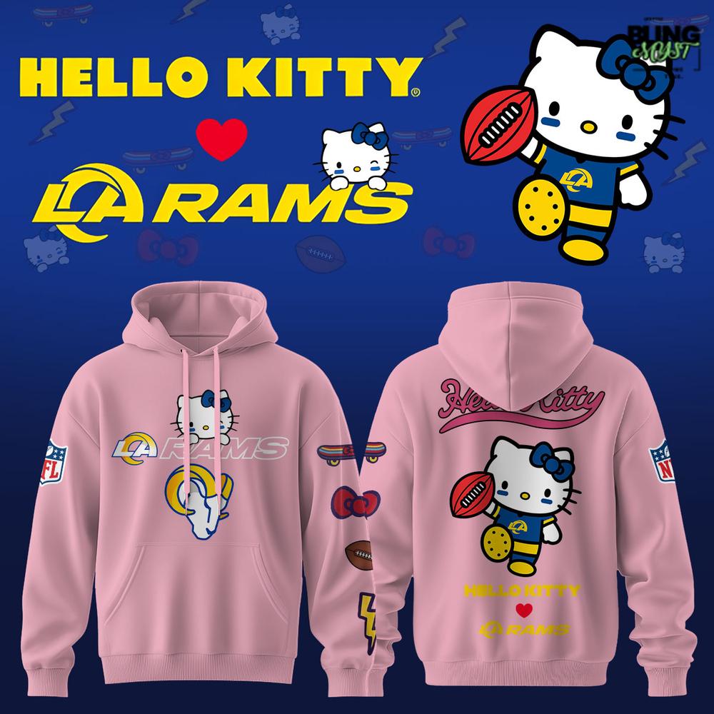 Los Angeles Rams x Hello Kitty Limited Hoodie Collection Los Angeles Rams x Hello Kitty Limited Hoodie Collection
