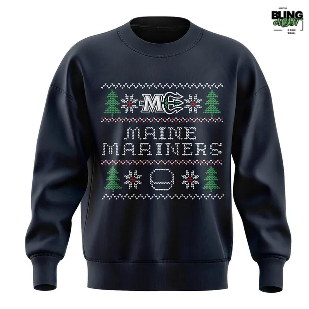 Maine Mariners 2025 Merry Christmas Holiday Special Edition Sweatshirt Maine Mariners 2025 Merry Christmas Holiday Special Edition Sweatshirt