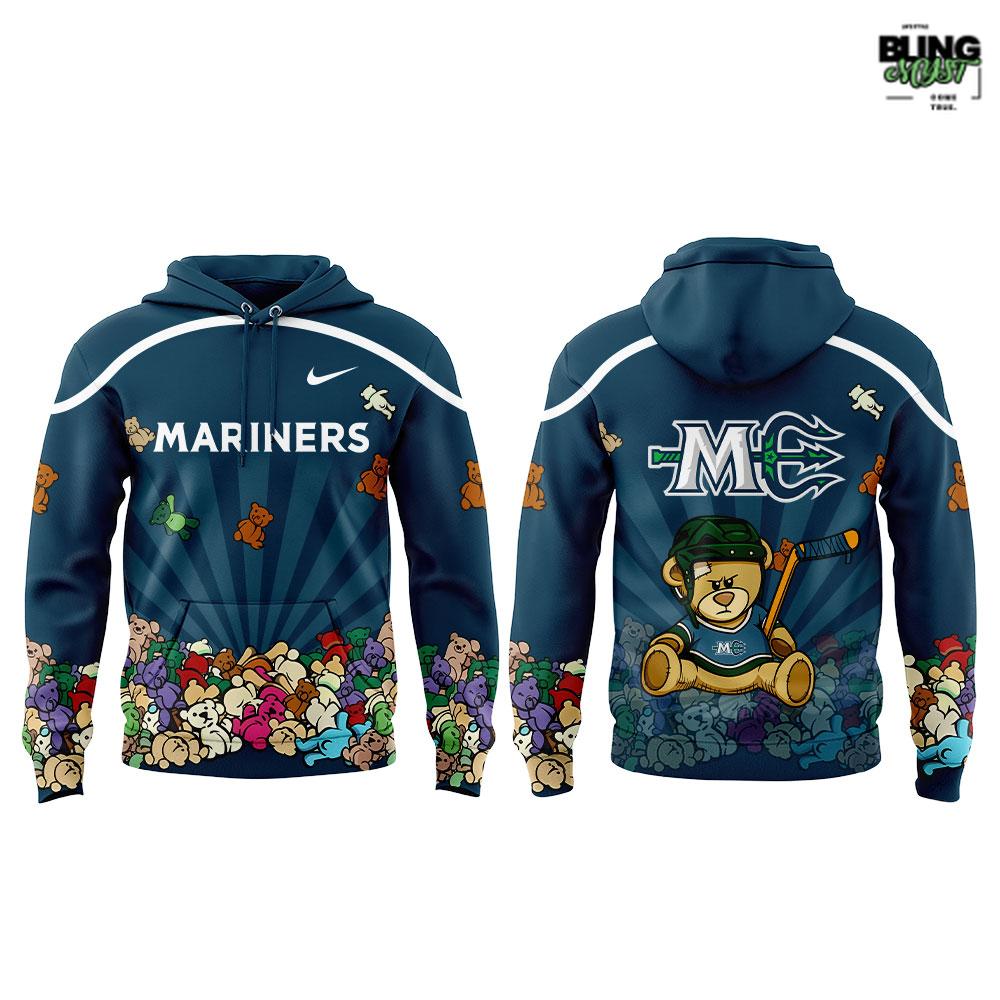 Maine Mariners Teddy Bear Toss Night Edition Hoodie Maine Mariners Teddy Bear Toss Night Edition Hoodie