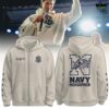Mens Under Armour Cream Navy Midshipmen 250th Anniversary Hoodie 2