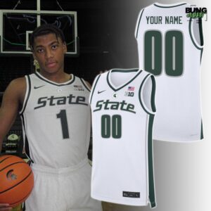Michigan State Spartans Men’s Basketball New Uniform 2025-26 Basketball Jersey