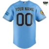 Milwaukee Brewers Powder Blue Uniforms NBA Baseball Jersey 6