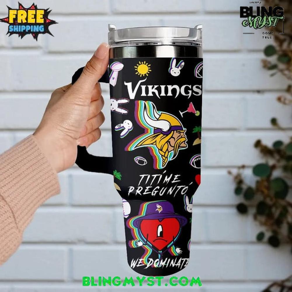 Minnesota Vikings x Bad Bunny Super Bowl LX Stanley Tumbler Cup Minnesota Vikings x Bad Bunny Super Bowl LX Stanley Tumbler Cup