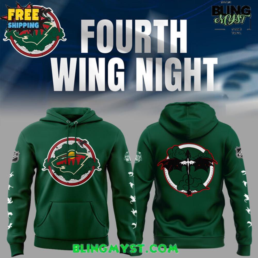 Minnesota Wild Fourth Wing Night Special Hoodie Minnesota Wild Fourth Wing Night Special Hoodie
