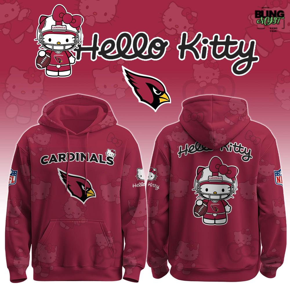 NFL Arizona Cardinals x Hello Kitty Special Edition Hoodie Collection NFL Arizona Cardinals x Hello Kitty Special Edition Hoodie Collection