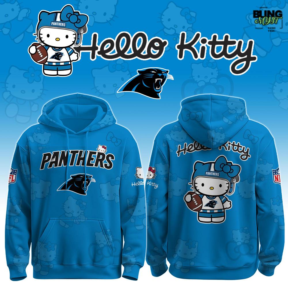 NFL Carolina Panthers x Hello Kitty Special Edition Hoodie Collection NFL Carolina Panthers x Hello Kitty Special Edition Hoodie Collection
