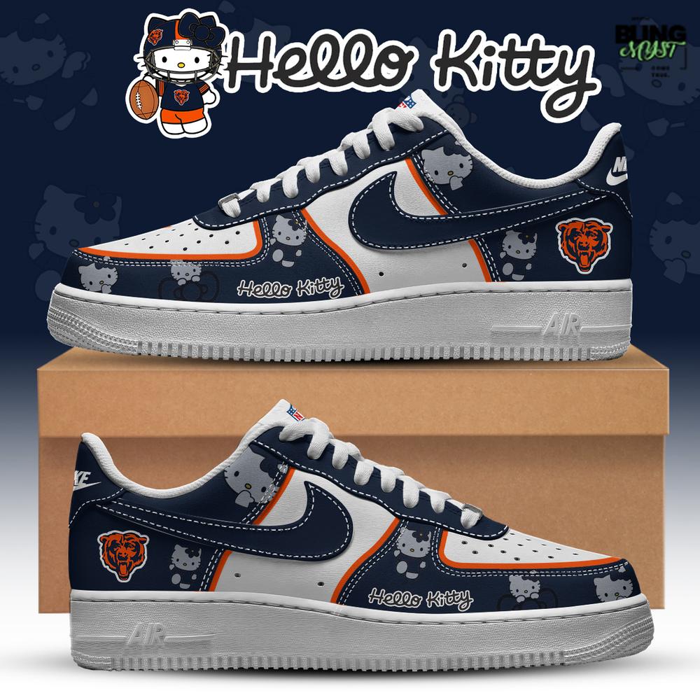 NFL Chicago Bear x Hello Kitty Limited Edition Air Force 1 NFL Chicago Bear x Hello Kitty Limited Edition Air Force 1