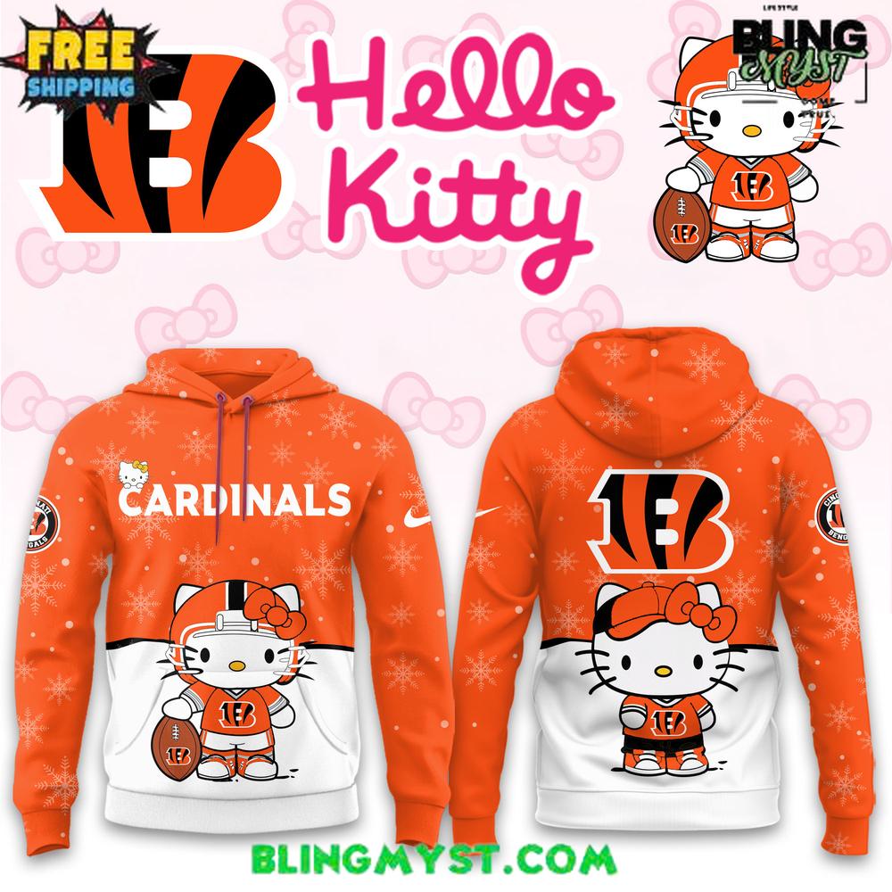 NFL Cincinnati Bengals x Hello Kitty Special Edition Hoodie Collection NFL Cincinnati Bengals x Hello Kitty Special Edition Hoodie Collection