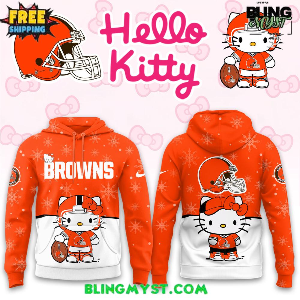 NFL Cleveland Browns x Hello Kitty Special Edition Hoodie Collection NFL Cleveland Browns x Hello Kitty Special Edition Hoodie Collection