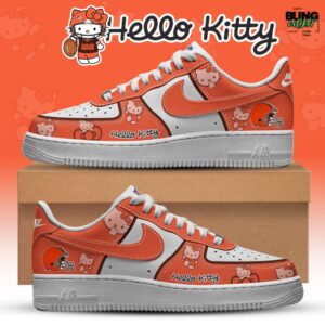 NFL Cleveland Browns x Hello Kitty Limited Edition Air Force 1