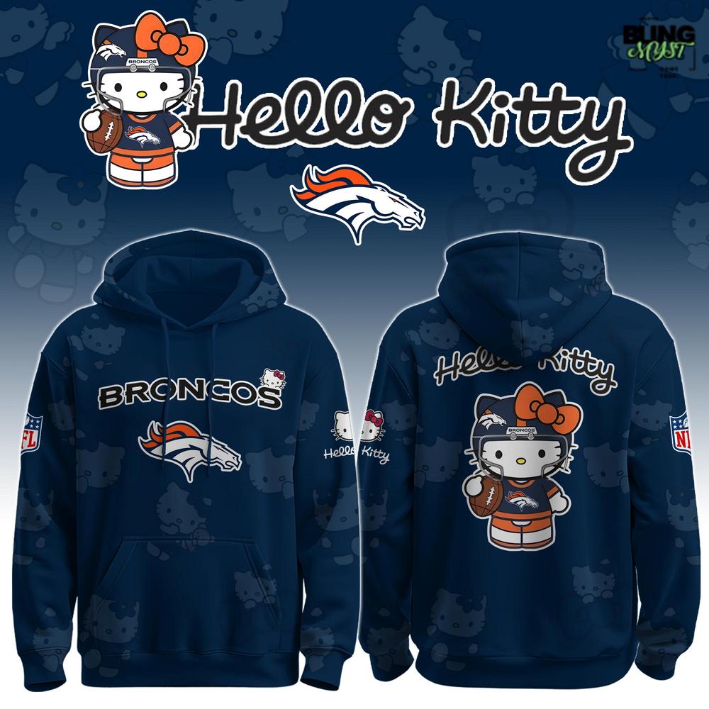 NFL Denver Broncos Hello Kitty Special Edition Hoodie NFL Denver Broncos Hello Kitty Special Edition Hoodie