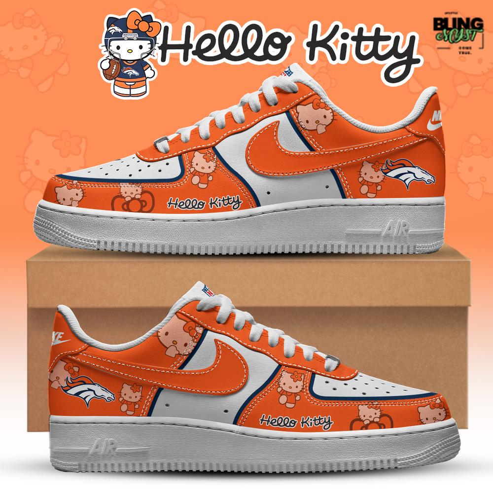 NFL Denver Broncos x Hello Kitty Limited Edition Air Force 1 NFL Denver Broncos x Hello Kitty Limited Edition Air Force 1