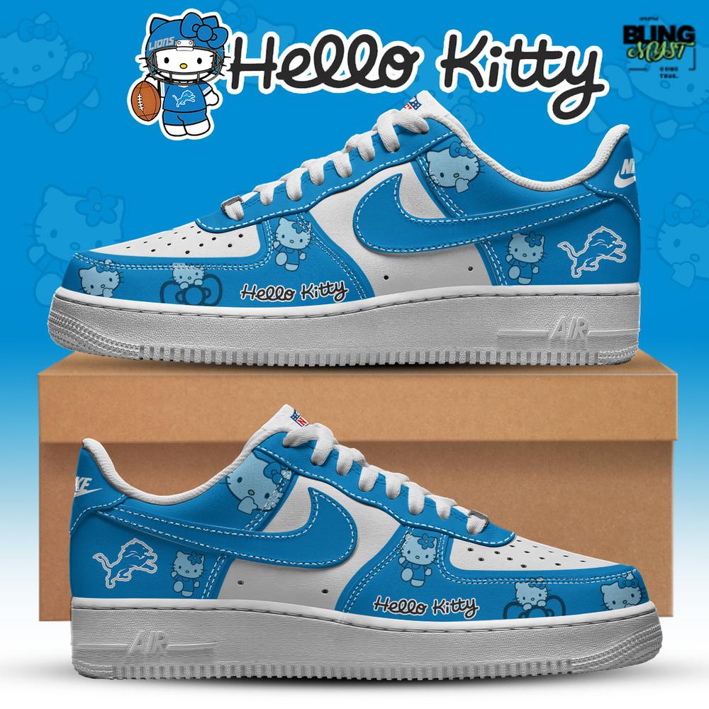NFL Detroit Lions x Hello Kitty Limited Edition Air Force 1 NFL Detroit Lions x Hello Kitty Limited Edition Air Force 1