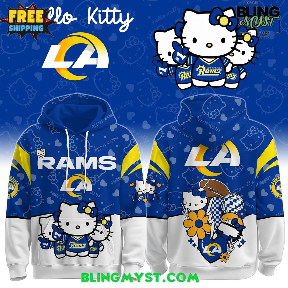 NFL Los Angeles Rams Hello Kitty Special Edition Hoodie NFL Los Angeles Rams Hello Kitty Special Edition Hoodie