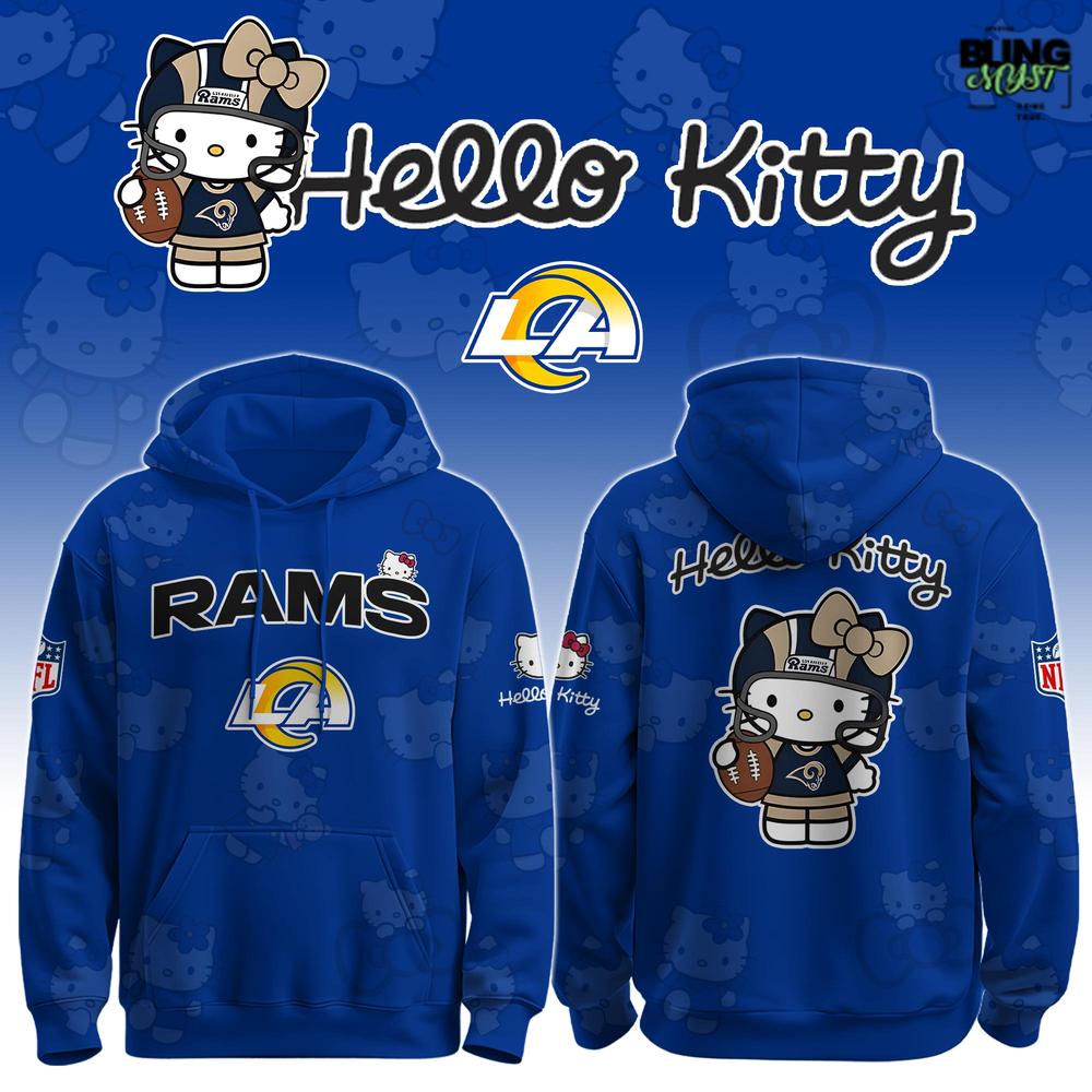 NFL Los Angeles Rams Hello Kitty Special Edition Hoodie NFL Los Angeles Rams Hello Kitty Special Edition Hoodie