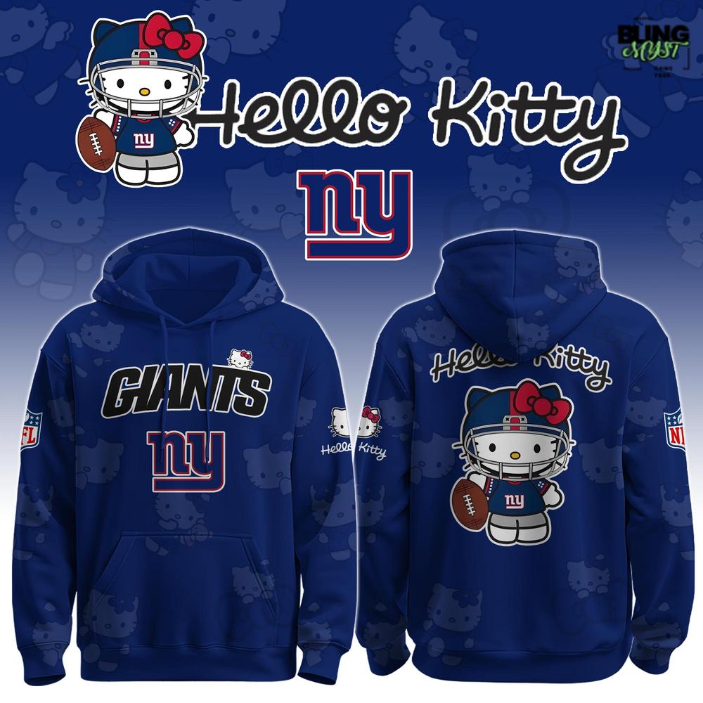 NFL New York Giants Hello Kitty Special Edition Hoodie NFL New York Giants Hello Kitty Special Edition Hoodie