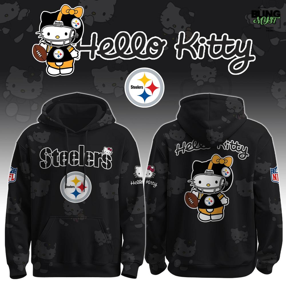 NFL Pittsburgh Steelers Hello Kitty Special Edition Hoodie NFL Pittsburgh Steelers Hello Kitty Special Edition Hoodie