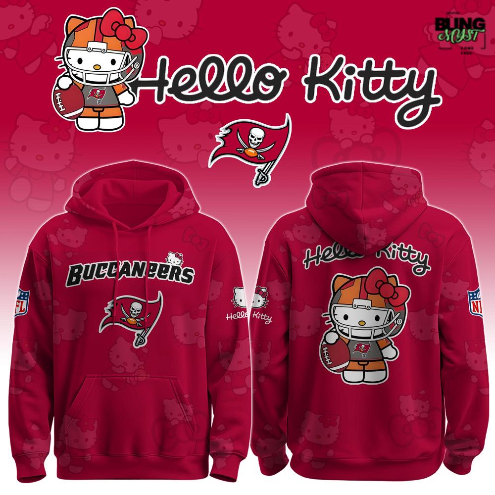 NFL Tampa Bay Buccaneers Hello Kitty Special Edition Hoodie NFL Tampa Bay Buccaneers Hello Kitty Special Edition Hoodie