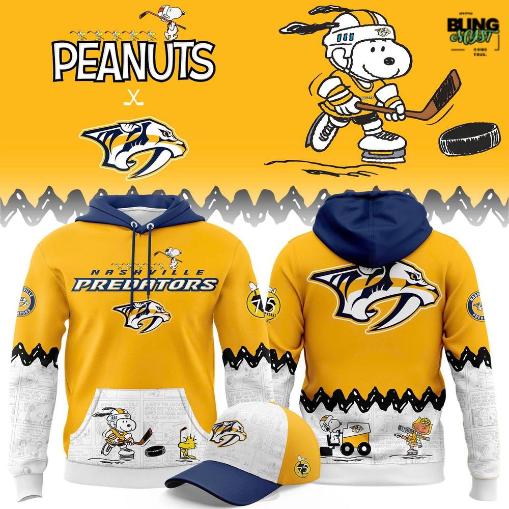 Nashville Predators Peanuts Night 2026 Hoodie Nashville Predators Peanuts Night 2026 Hoodie