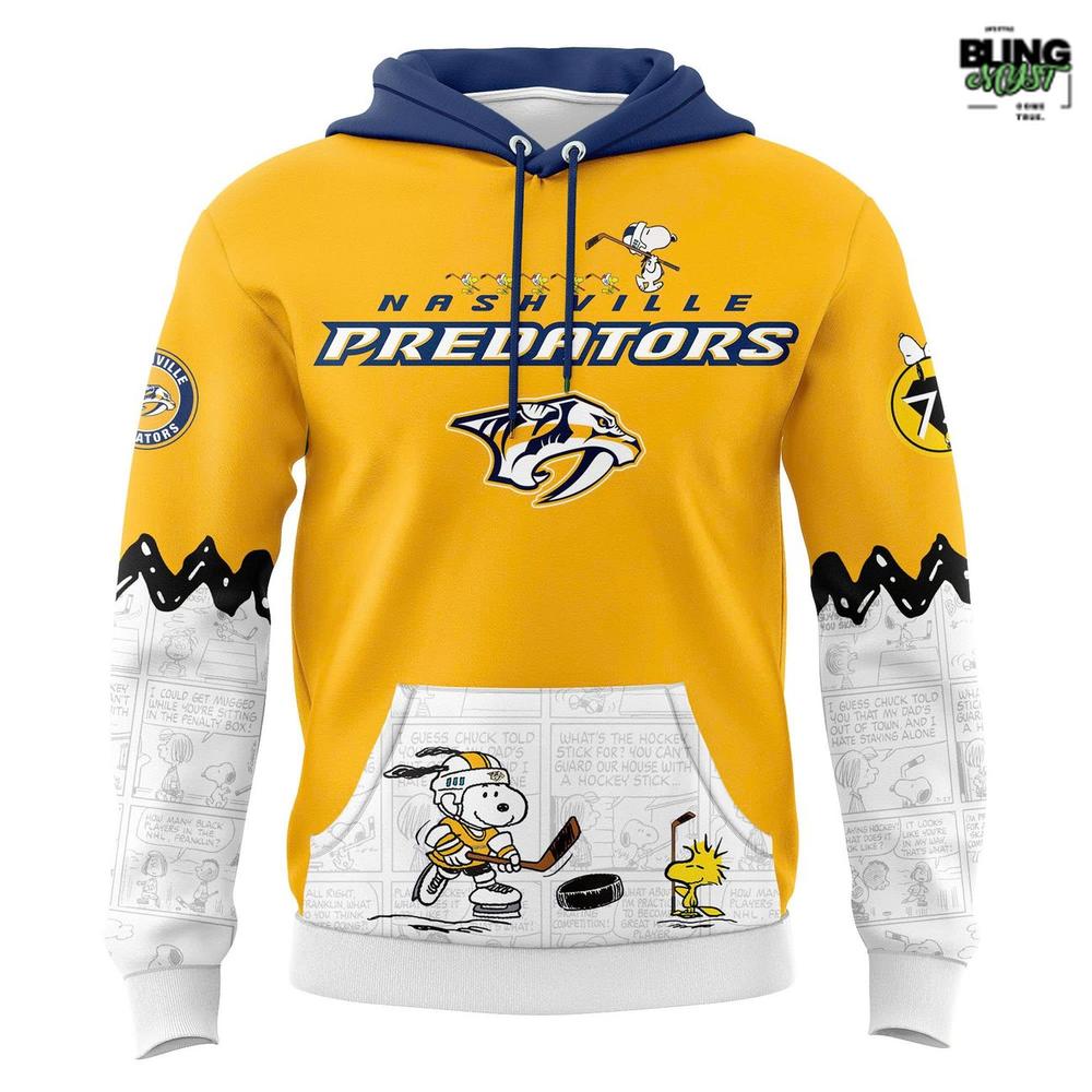 Nashville Predators Peanuts Night 2026 Hoodie Nashville Predators Peanuts Night 2026 Hoodie