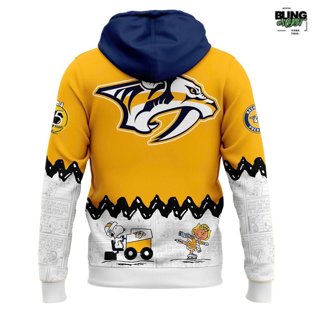 Nashville Predators Peanuts Night 2026 Hoodie Nashville Predators Peanuts Night 2026 Hoodie
