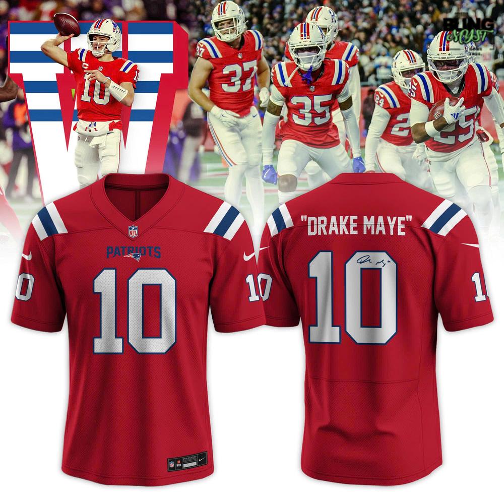 New England Patriots Drake Maye Special Edition Football Jersey New England Patriots Drake Maye Special Edition Football Jersey