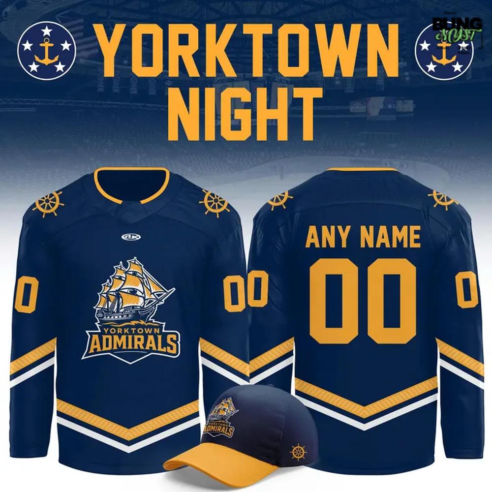 Norfolk Admirals Yorktown Night Edition Hockey Jersey Norfolk Admirals Yorktown Night Edition Hockey Jersey