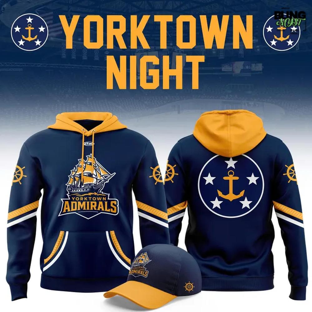 Norfolk Admirals Yorktown Night Edition Hoodie Norfolk Admirals Yorktown Night Edition Hoodie