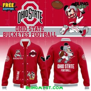 Ohio State Buckeyes x Mickey Mouse Limited Edition Baseball Jacket