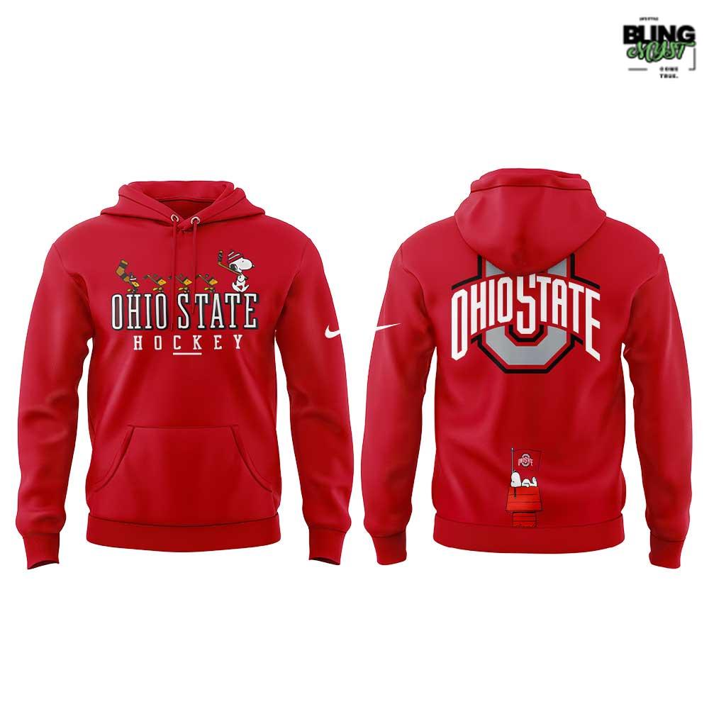 Ohio State Men’s Hockey Peanuts Night 2025 Hoodie Ohio State Men’s Hockey Peanuts Night 2025 Hoodie