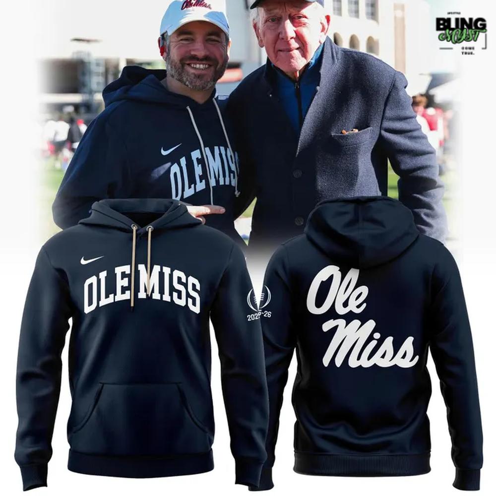 Ole Miss Football Coach Golding Playoff First Round Hoodie Ole Miss Football Coach Golding Playoff First Round Hoodie