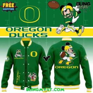 Oregon Ducks x Mickey Mouse Limited Edition Baseball Jacket