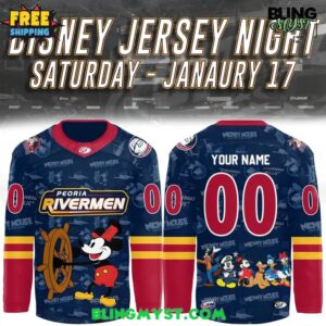 Peoria Rivermen Disney Night 2026 Hockey Jersey