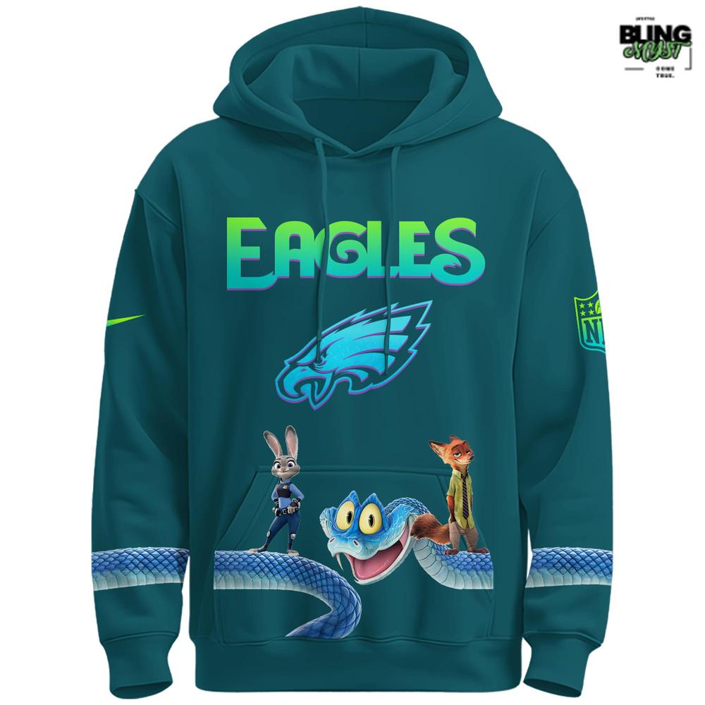 Philadelphia Eagles x Zootopia 2 Limited Edition Hoodie Philadelphia Eagles x Zootopia 2 Limited Edition Hoodie