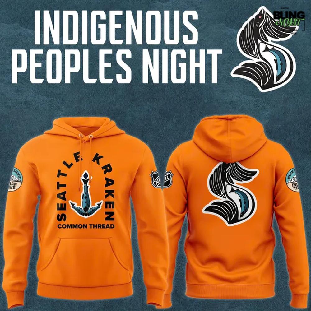 Seattle Kraken Indigenous Peoples Night 2025-26 Hoodie Seattle Kraken Indigenous Peoples Night 2025-26 Hoodie