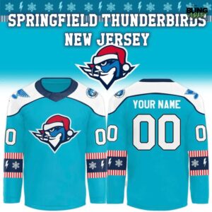 Springfield Thunderbirds Merry Christmas Holiday 2025 Hockey Jersey