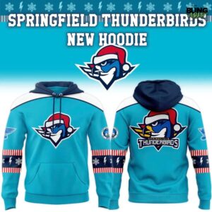 Springfield Thunderbirds Merry Christmas Holiday 2025 Hoodie